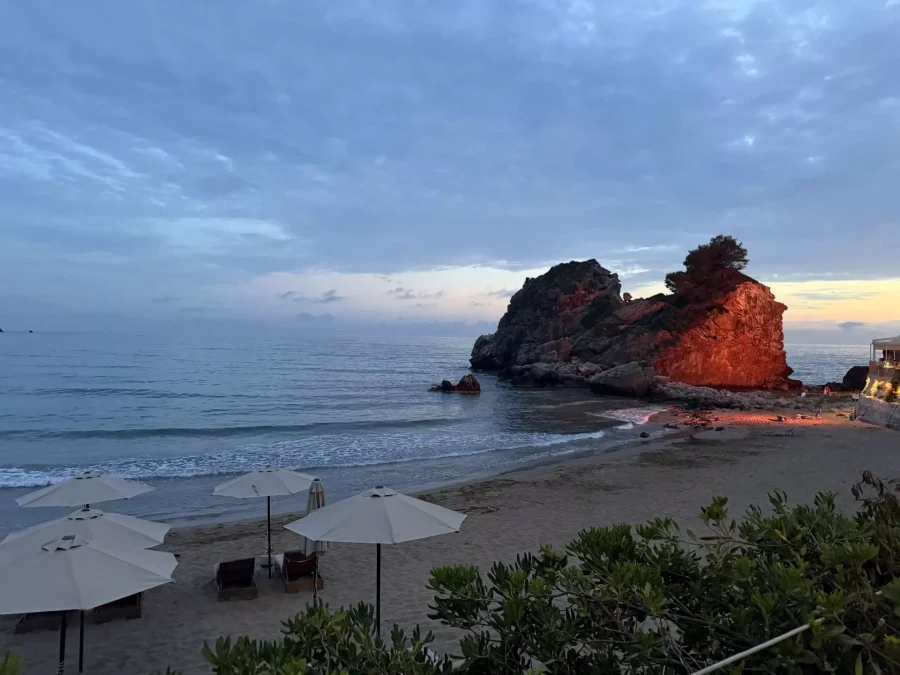 Jeanne del mar beachfront suites kontogialos beach sunset