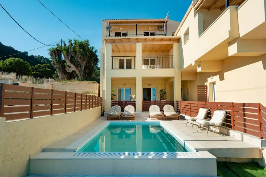Jeanne del mar beachfront suites villa pool garden exterior